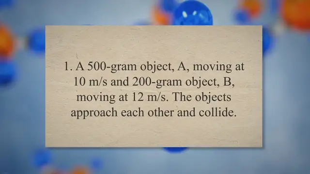 Video thumbnail for Partially inelastic collisions in one dimension – problems and solutions