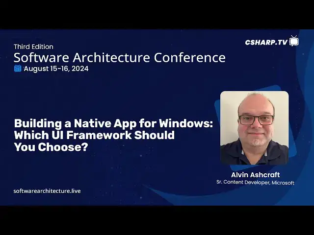'Video thumbnail for Building a Native App for Windows: Which UI Framework Should You Choose?'