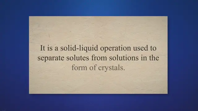 Video thumbnail for Crystallization definition | Classification of fractional crystallization