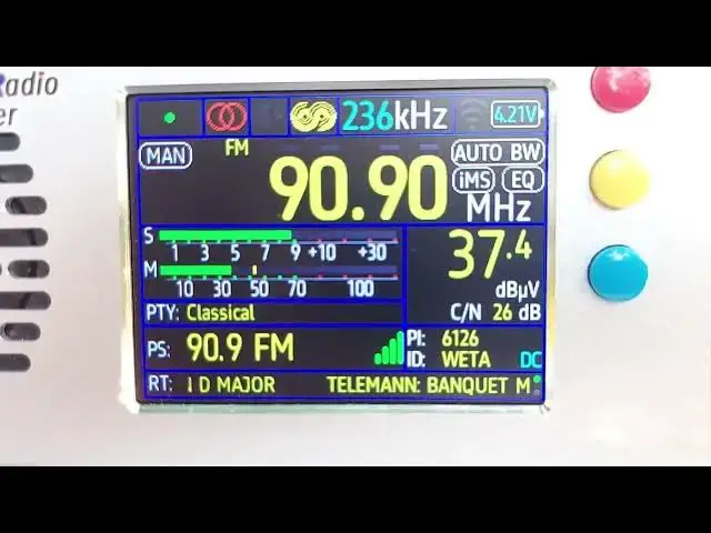 Video thumbnail for TEF 6686 LW/MW/SW/FM Stereo Portable Radio WETA 90.9 FM Washington DC