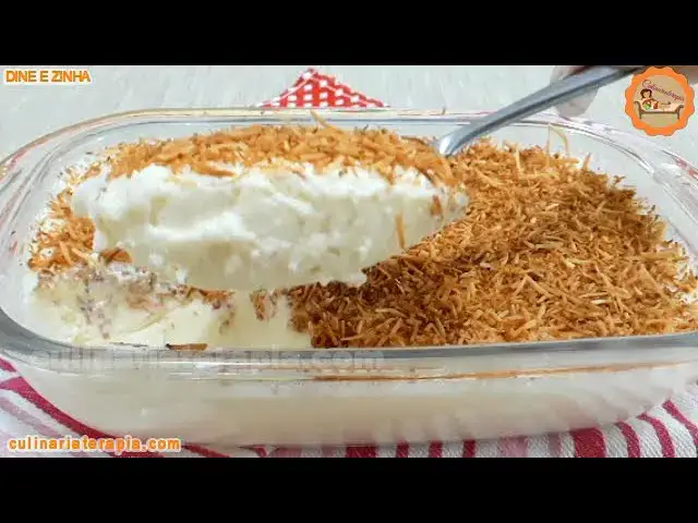 Video thumbnail for Receita Fácil de Sobremesa Cremosa de Coco