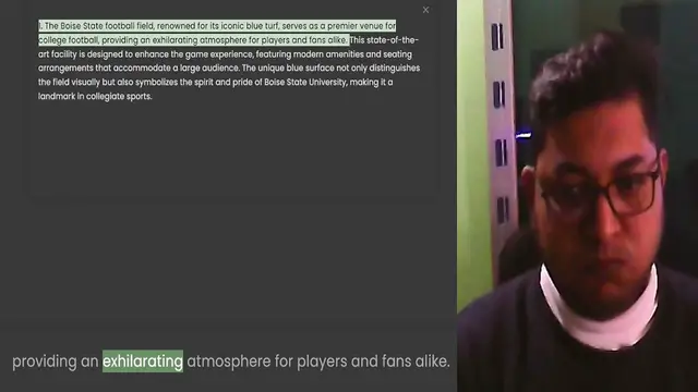 Video thumbnail for 1. The Boise State football field, renowned for its iconic blue turf, serves as a premier venue for college football, providing an exhilarating atmosphere for players and fans alike. This state-of-the-art facility is designed to enhance t