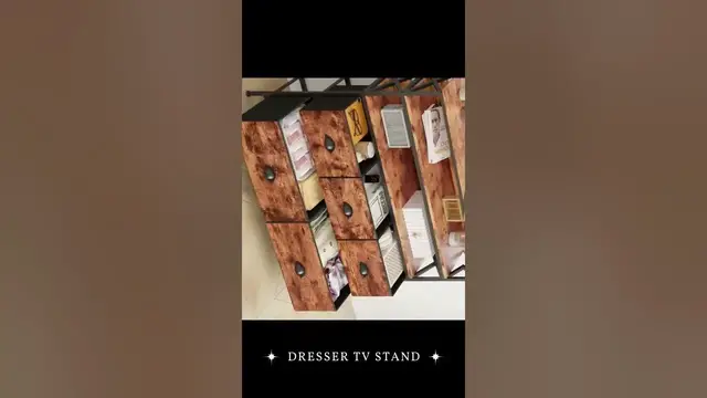 Video thumbnail for Dresser TV Stand: Living Room Furniture #shorts