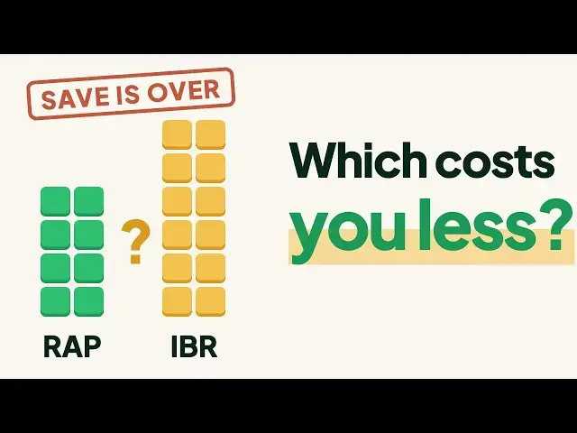 Video thumbnail for SAVE Is Over: RAP vs IBR vs Standard. Which Costs You Less?