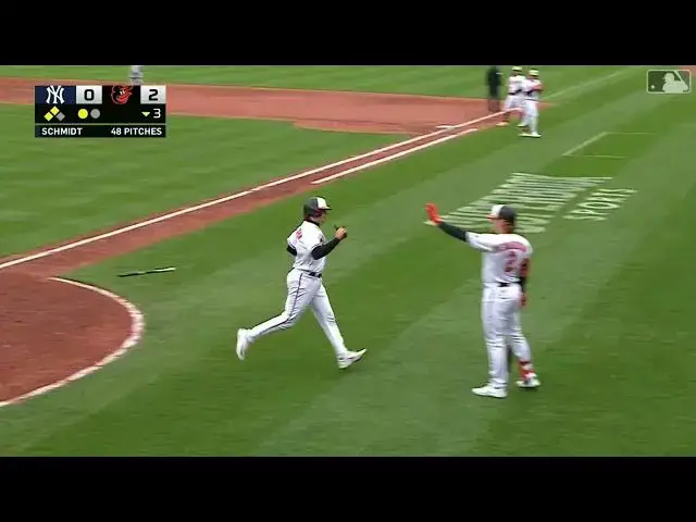 'Video thumbnail for Ryan Mountcastle BLOOPS a RBI Sacrifice-Fly, Scoring Adley Rutschman! | Baltimore Orioles | 4/7/2023'