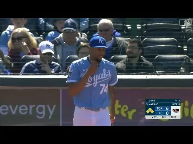 'Video thumbnail for Daulton Varsho KNOCKS a RBI Single! | Toronto Blue Jays | 4/6/2023'