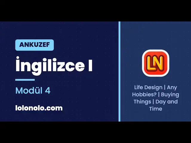 Video thumbnail for Ankuzef İngilizce I Modül 4 Deneme Sınavı