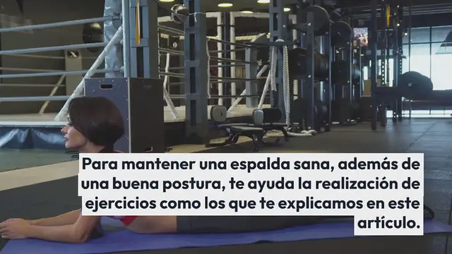 Video thumbnail for Ejercicios para mantener tu espalda sana