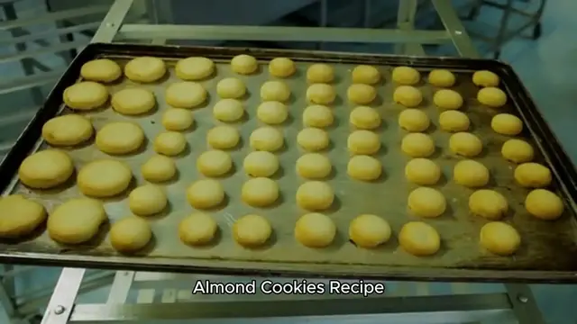 Video thumbnail for almond cookies recipe