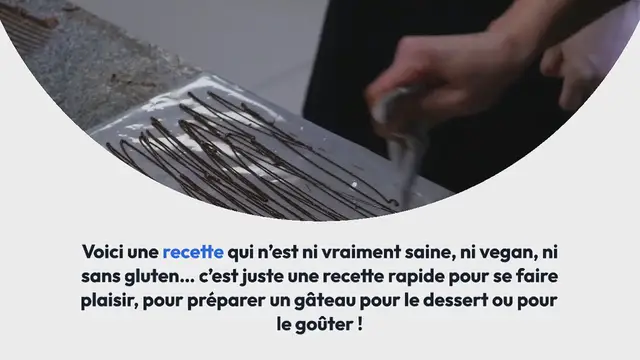 Video thumbnail for Gâteau poire-chocolat, crumble et meringue