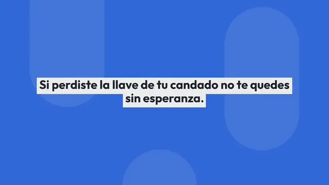 Video thumbnail for ¿Cómo abrir un candado sin llave?