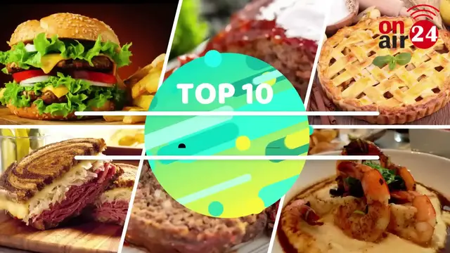 'Video thumbnail for Incredible Top 10 Most Popular American/USA Foods || USA Street Foods | Traditional American Cuisine'