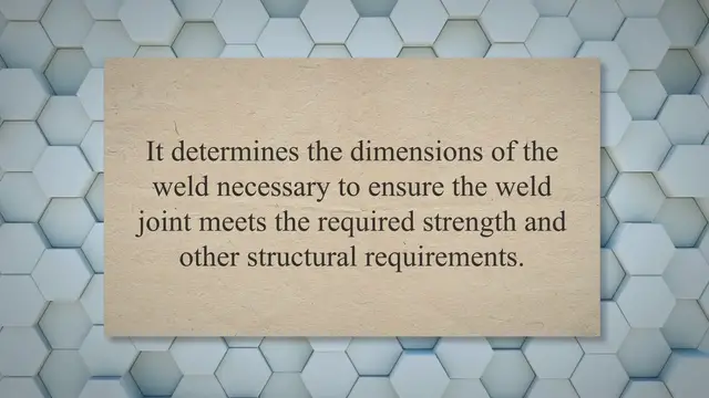Video thumbnail for Weld size calculation