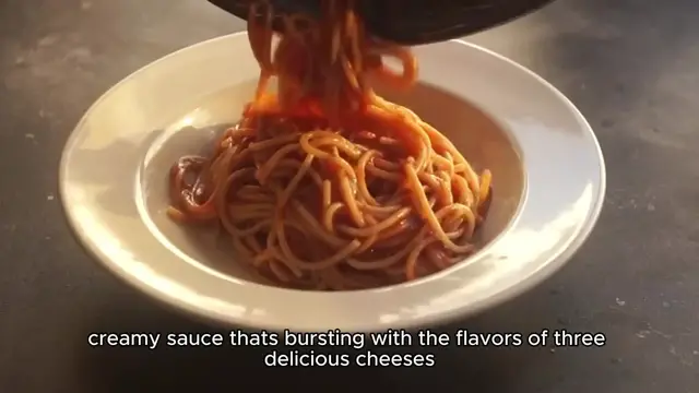 'Video thumbnail for Creamy Three-Cheese Spaghetti'