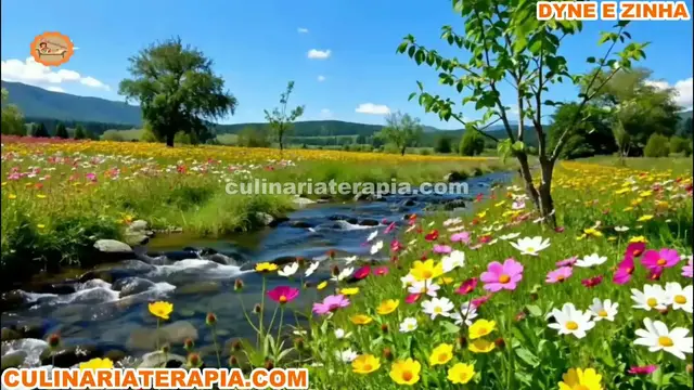 'Video thumbnail for Música para Meditar e Relaxar com Sons de Riacho e Natureza - Acalmar os Pensamentos'