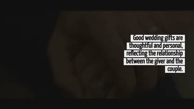 Video thumbnail for What Are Good Wedding Gifts