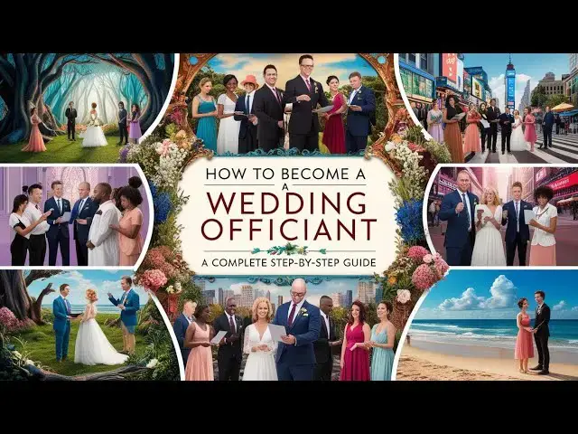 Video thumbnail for Cómo convertirse en un oficiante de bodas: guía completa paso a paso