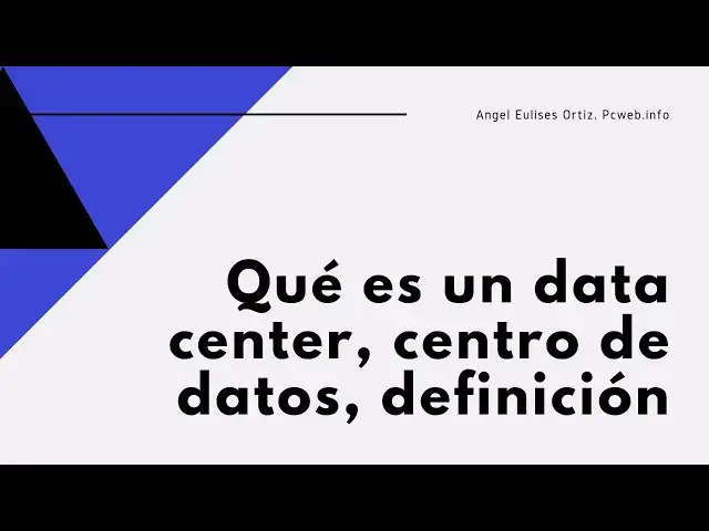 Video thumbnail for Que es un data center, centro de datos, definición, en qué consiste-Video