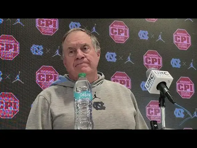 'Video thumbnail for #UNC coach Bill Belichick pre-Wake Forest press conference'