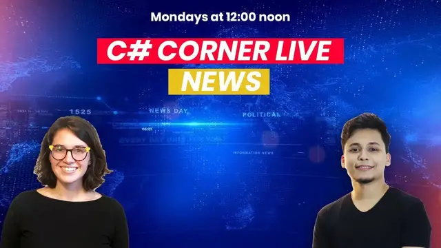 Video thumbnail for C# Corner Live News - Episode 1