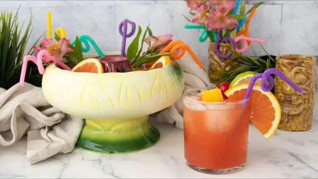 Video thumbnail for Over-The-Top Shareable Scorpion Bowl Cocktail Recipe