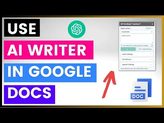 Video thumbnail for How To Use An AI Writer In Google Docs?
