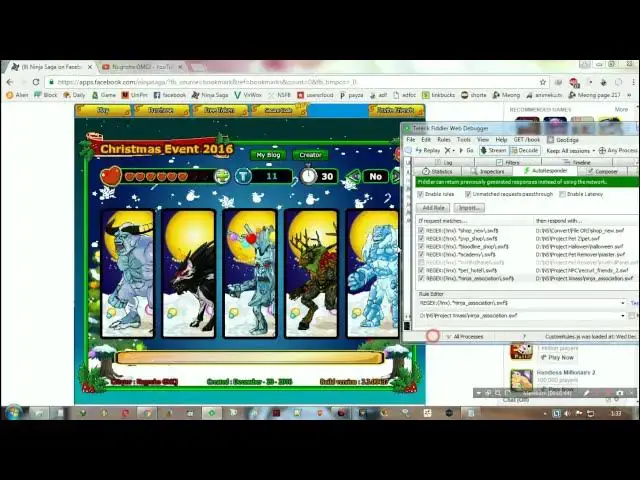 'Video thumbnail for [ Ninja Saga ] Xmas Event 2016 {Mini game added}'
