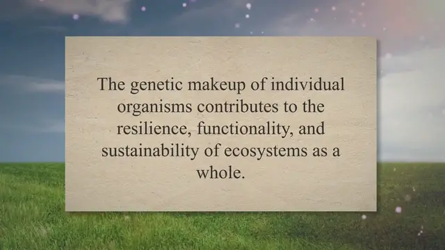 Video thumbnail for The Concept of Gene Diversity of Ecosystem Types A Multifaceted Exploration