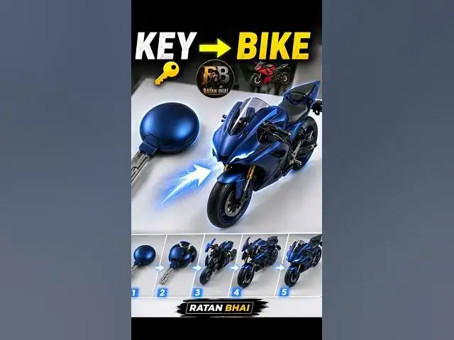 Video thumbnail for Mechanical Toy Transformation 🤯 | Tiny Key to Sport Bike 🏍️🔥 #Shorts