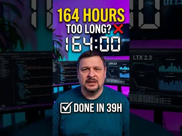 Video thumbnail for I Trained an LTX 2.3 LoRA for 164 Hours… Too Long