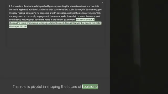Video thumbnail for within the legislative framework. Known for their commitment to public service, the senator engages in policy-making, advocating for economic growth, education, and healthcare improvements. With a strong focus on community engagement, the