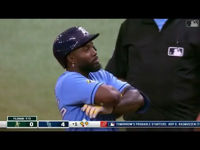 'Video thumbnail for Randy Arozarena DRIVES a Two-Run Single! | Tampa Bay Rays | 4/8/2023'
