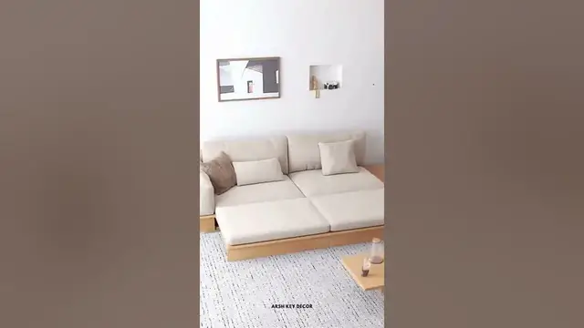 Video thumbnail for Japanese Style Convertible Sofa Bed #shorts
