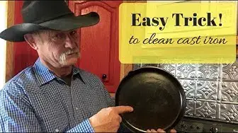 Video thumbnail for Easy Trick To Clean Cast Iron