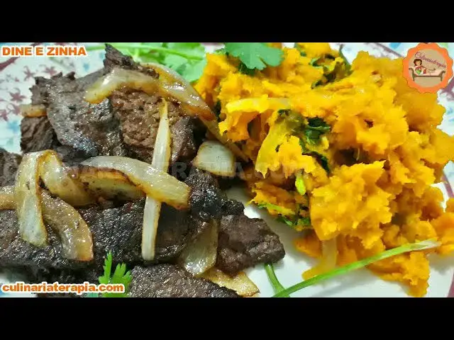 Video thumbnail for Quibebe Purê Rústico de Abóbora e Tirinhas de Alcatra Aceboladas Igual a Comida de Buteco