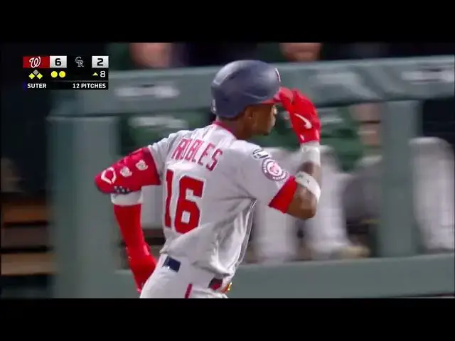 'Video thumbnail for Victor Robles KNOCKS a RBI Sacrifice-Bunt, Scoring Lane Thomas! | Washington Nationals | 4/8/2023'