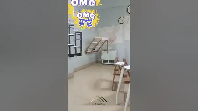 Video thumbnail for Space Saving Solutions: Shelf Dining Table Combo #shorts