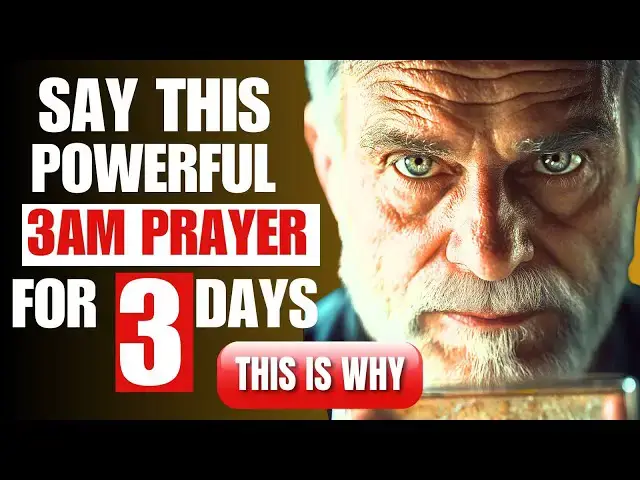 Video thumbnail for 3 AM WAKE-UP CALL: A POWERFUL MORNING PRAYER FOR BREAKTHROUGH
