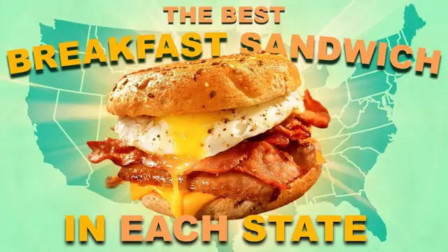 'Video thumbnail for The Absolute Best Breakfast Sandwiches You'll Find In Every State'