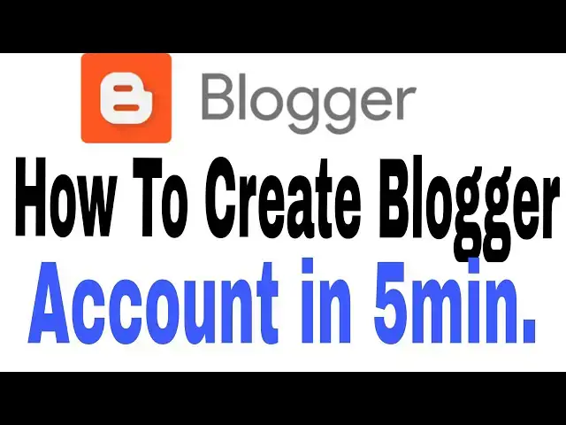 Video thumbnail for #Blogger [Hindi] How to Create Blogger account in 5 min | Blogger ka account kaise Banaye (Part -1)