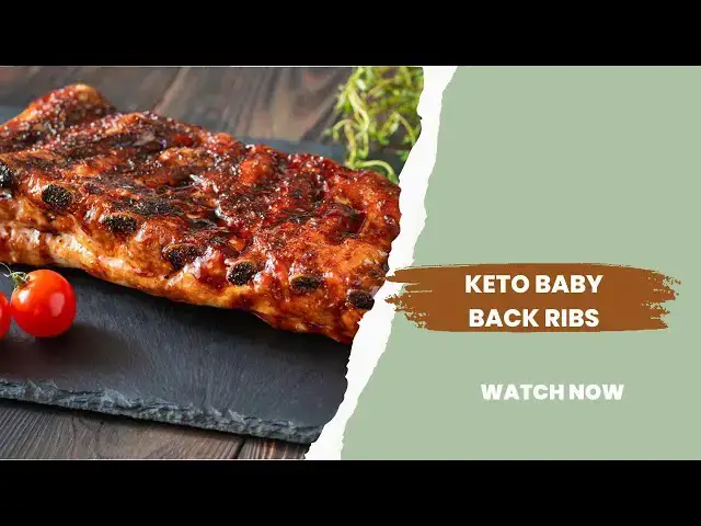 Video thumbnail for The Keto Baby Back Ribs You NEED! Recipe 4, 6 Servings