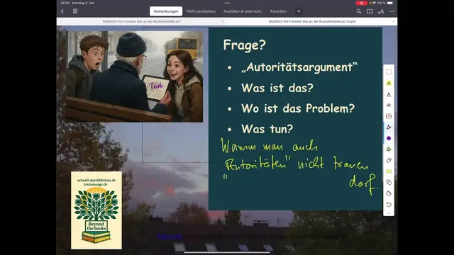 Video thumbnail for Das "Autoritätsargument" als Wahrheitsfalle - Vorsicht bei berühmten Zitaten , aber auch im Alltag!