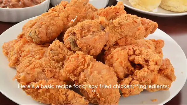 Video thumbnail for Fried chicken recipe