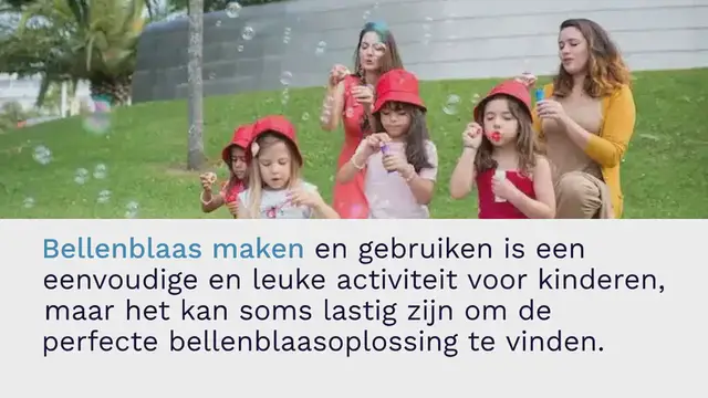 Video thumbnail for Recepten bellenblaas maken, activiteiten en tips voor vlokken