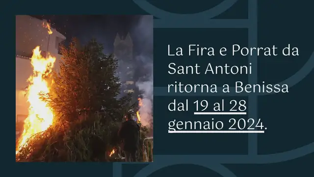 Video thumbnail for Programma della Fira i Porrat de Sant Antoni 2024 a Benissa: