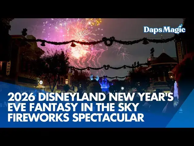 Video thumbnail for 2026 Disneyland New Year's Eve Fantasy in the Sky Fireworks Spectacular | Disneyland Resort 2025