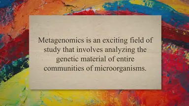 'Video thumbnail for Exploring the Microbial World: An Introduction to Metagenomic Studies'