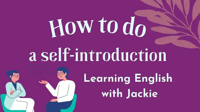 Video thumbnail for How to do a self-introduction in English with 3 Easy steps | Learning English with Jackie