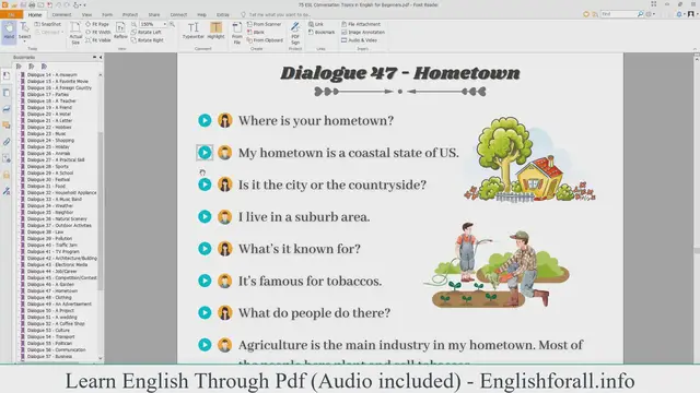 Video thumbnail for English Conversation About Hometown