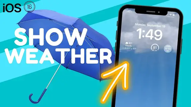 Video thumbnail for How To Show Weather on iPhone Lock Screen iOS 16